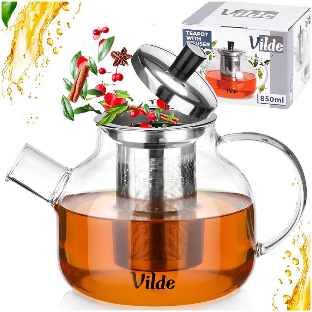 Heat-resistant Glass Teapot with Infuser 730 Ml
