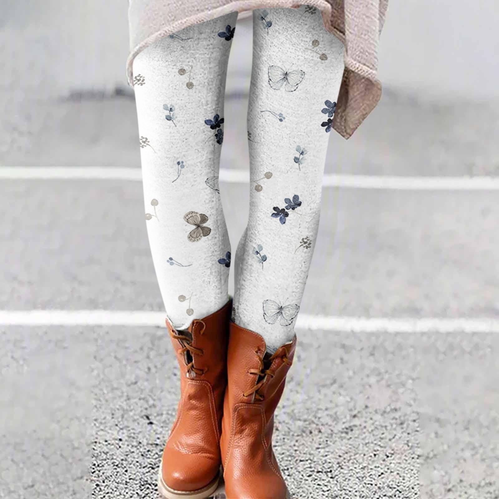 

Women s Pants Print Elastic Soft Cotton Leggings Casual Home Pajamas XL
