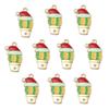 10pcs/lot Alloy Drop Oil Pendants Flower Alpaca Cactus Shaped Charm For DIY Fashion Christmas Necklace Earrings Jewelry Gifts