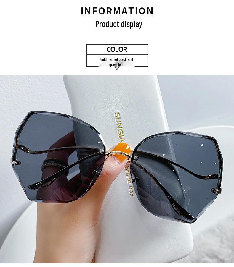 2021 Trendy Retro Korean Frameless Women's Sunglasses with UV Protection