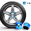 20 Pcs Car Wheel Nut Caps Protection Anti-Rust Auto Hub Car Tire Screw Caps Nut Bolt Covers Caps Exterior Decoration 17/19/21 mm