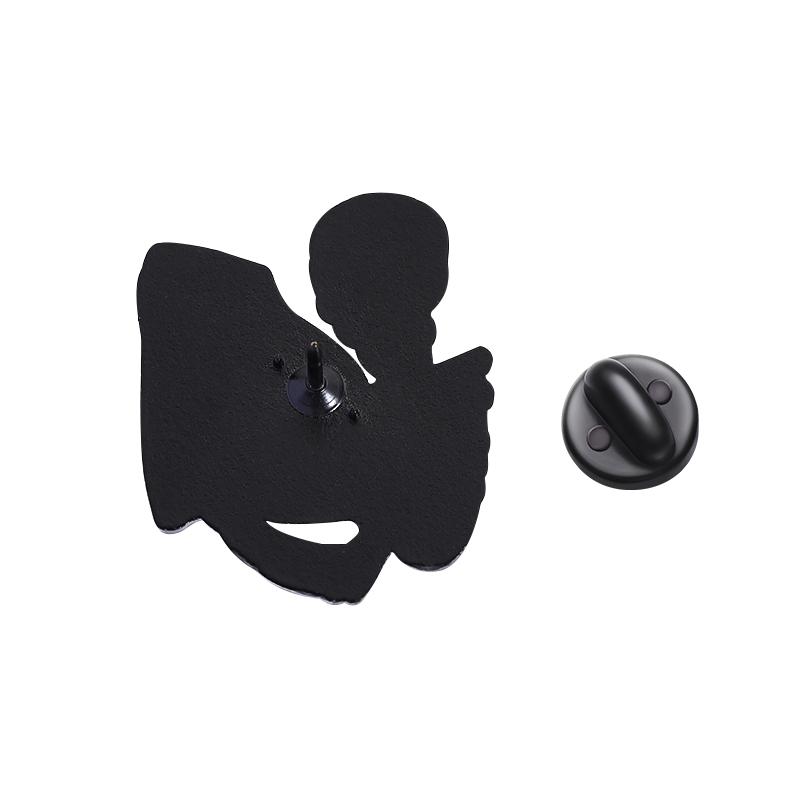 Punk Skeleton Butt Enamel Pins Custom Sexy Brooches Lapel Badges Clothes Gothic Jewelry Gift for Friends