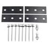 1set Adjustable Photovoltaic Support Solar Panel Bracket Solar Holder End Clamp Kit Flat Roof Mounting Tools Replacement Kit