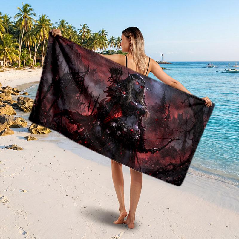 Large Beach TowelWorld of Warcraft Soft Absorbent Towel Beach Bath Home Use