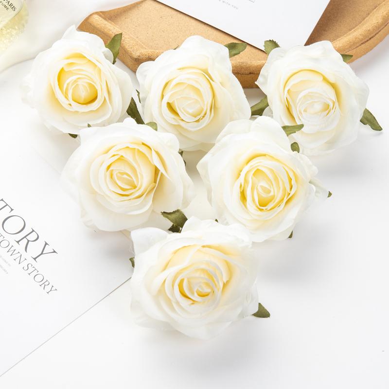 Artificial Flowers Roses Wedding Bouquets Home Decoration Garland Headdress Bridal Diy Gifts Box Christmas Garlands High Quality