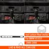 For BMW X5 E53 2000-2006 Center Dashboard Full Set Kit Trim Cover Tuning Real Carbon Fiber Sticker Car Interior Accessories