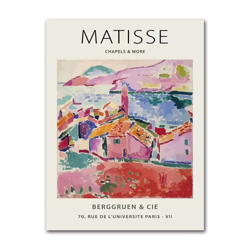 Scandinavian Classic Vintage Wall Art Matisse Monet Fish Garden Water Lilies Poster Prints Home Bedroom Living Room Decoration