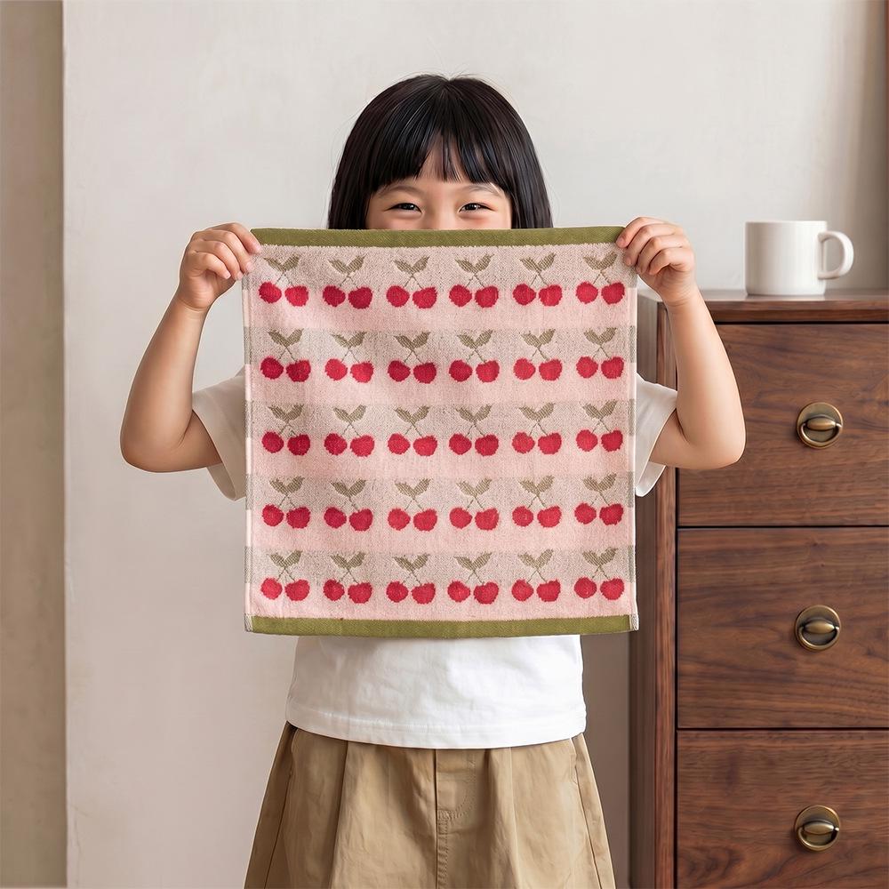 Colorful Polka Dot 100% Cotton Couples' Face Towel, Zero-Twist Yarn-Dyed, Thickened 110g, 35x75cm