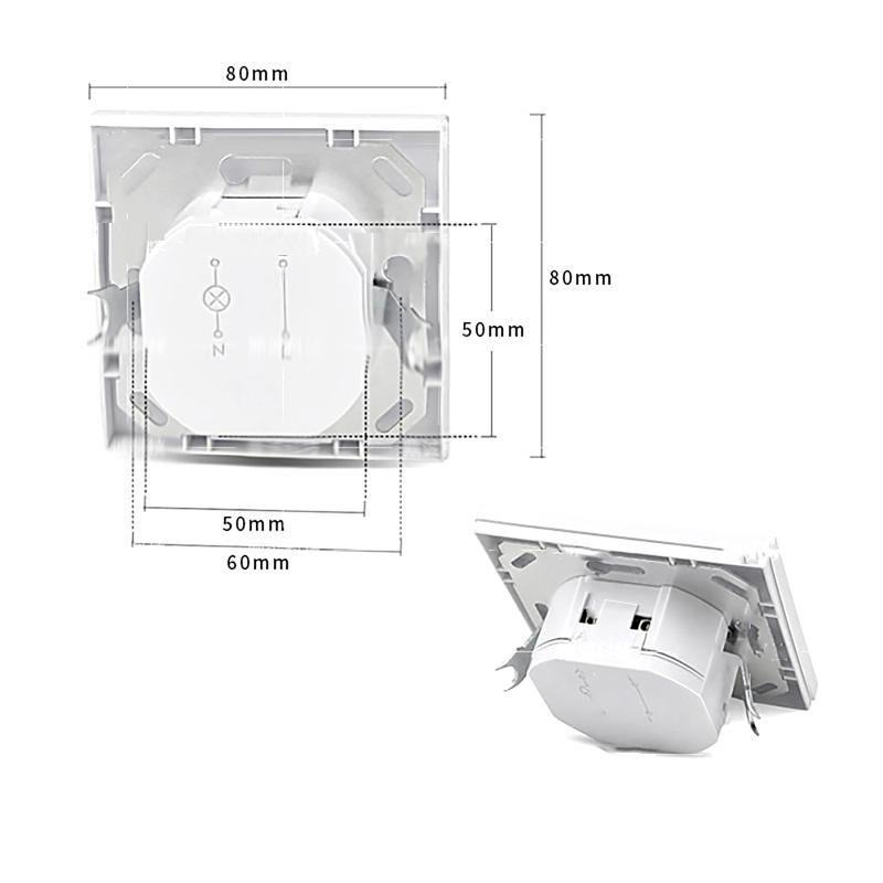 Human Infared Auto Sensing Switch, 2-Wire LED PIR Motion Sensor, Time Delay Adjustment, AC 110-240V DC 9-24V
