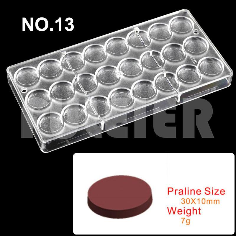 Polycarbonat Schokoladenformen Quadratisch Rund Süßigkeiten Süßwarenriegel Form Backen Kuchen BonBon Süßwarenwerkzeuge Backzubehör