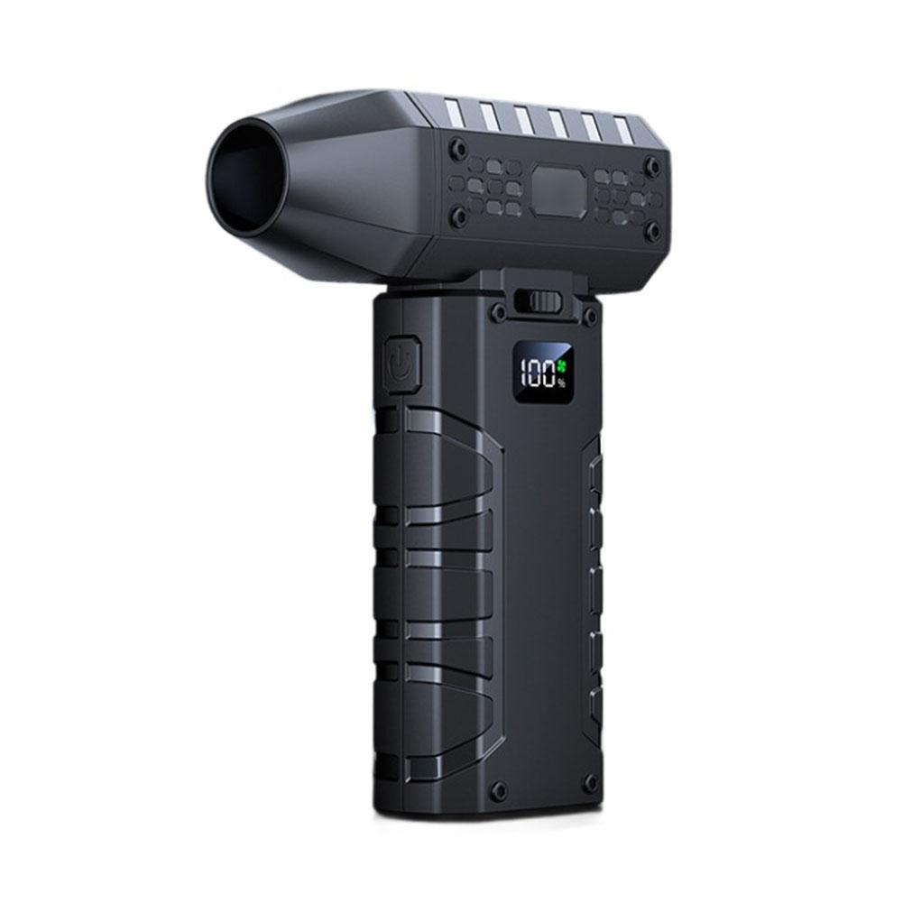 Mini Air Blower 160000 RPM Handheld Electric Turbo Jet Fan 52m/s Wind Speed Brushless Motor Turbo Violent Fan LED Display