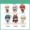 Uroczy i Zabawny Zestaw 6 Sztuk Figurki Genshin Impact PVC Figurki Akcji Anime Do Dekoracji