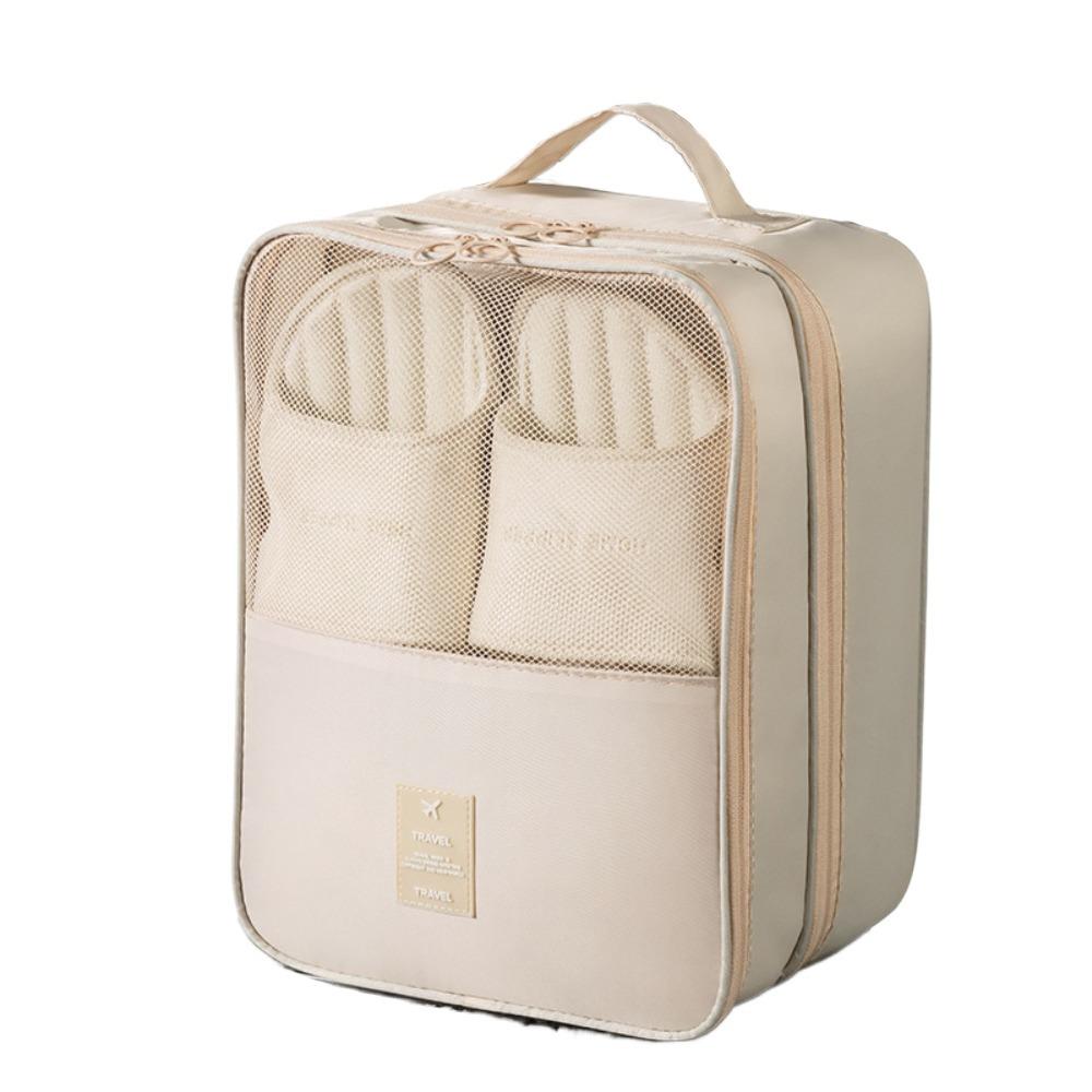 

Accessories Travel Accessories Shoe Organizer Travel Shoe Bag Sorting Bag Underwear Clothes Bags бежевый