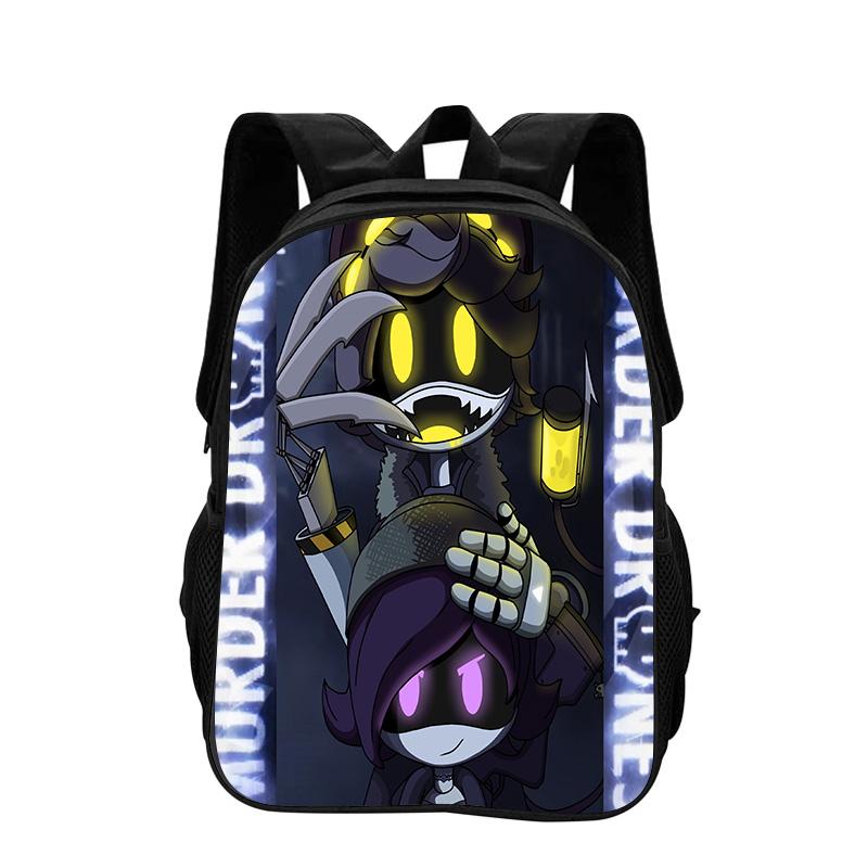 Murder Drones Backpack Durable Fashionable Cartoon Zipper Large Capacity Backpack Best Birthday Gift for Boy and Girl