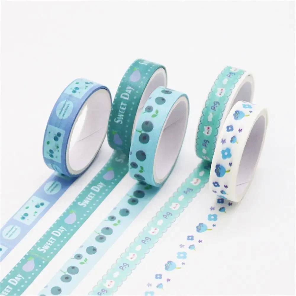 5Rolls/box Decorative Stationery School Washi Tape Masking Tape Adhesive Scrapbooking