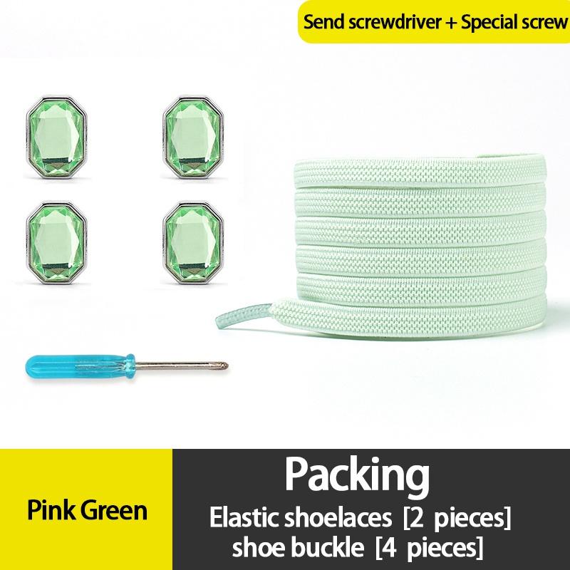 

NO.8 2022, новая модная обувь с бриллиантами, очаровательные кроссовки на эластичных шнурках, шнурки без завязок, восьмиугольные красочные аксессуары для обуви со стразами