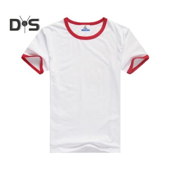 

Мужская летняя спортивная футболка с коротким рукавом и круглым вырезом, впитывающая пот, быстросохнущая, мягкая, дышащая, контрастного цвета, эластичная рекламная рубашка, спортивный топ M красный