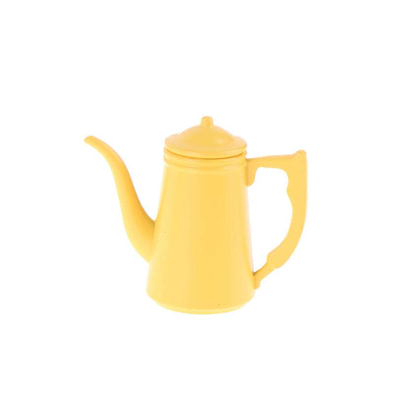 1/6 Dollhouse Miniature Cute Big Belly Kettle Simulation Furniture Tea Pot Kitchen Model Toy For Doll House Diy Life Scene Decor
