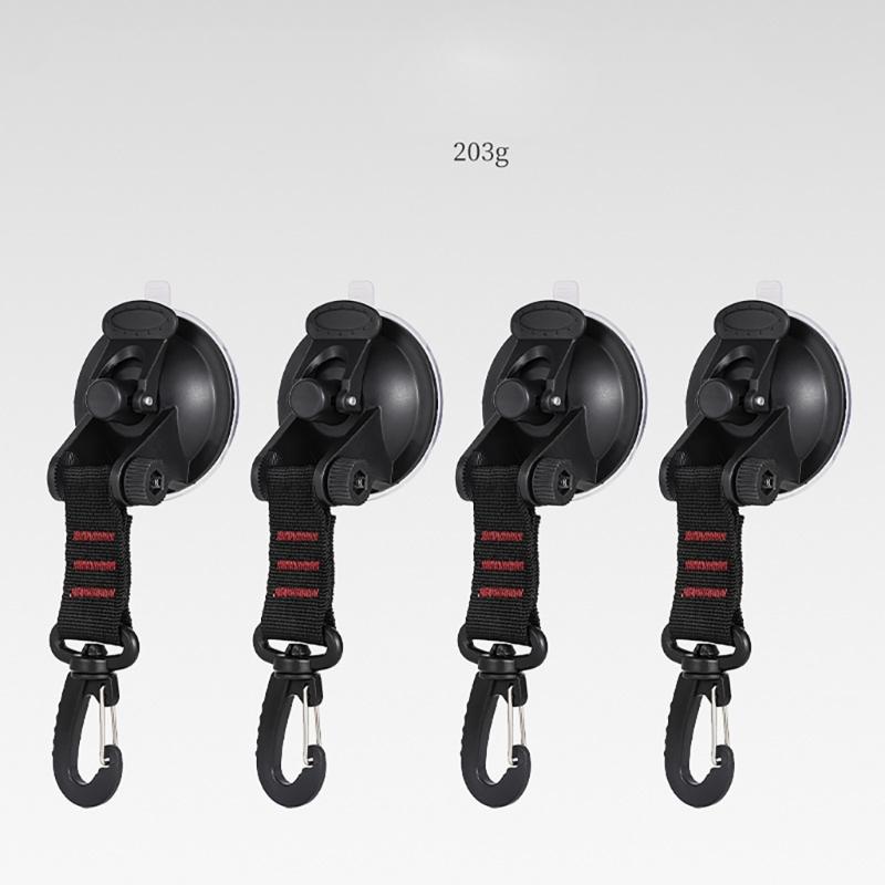 4pcs Weatherproofed Suction Hook Convenient Hanging Hook Car Roof Awnings Hook for Various Outdoor and Indoor Space