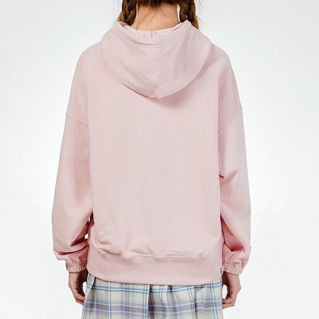 Puma Downtown Graphic Hoodie With Letter Print Women Hoodie Pink 533049-36