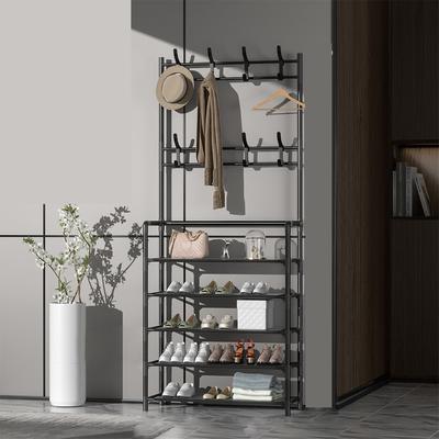  Porte-manteau sur pied Moderne Métal Vêtements Vêtement Rangement Suspendu Étagère Cintre pour Hall d'entrée 80cm