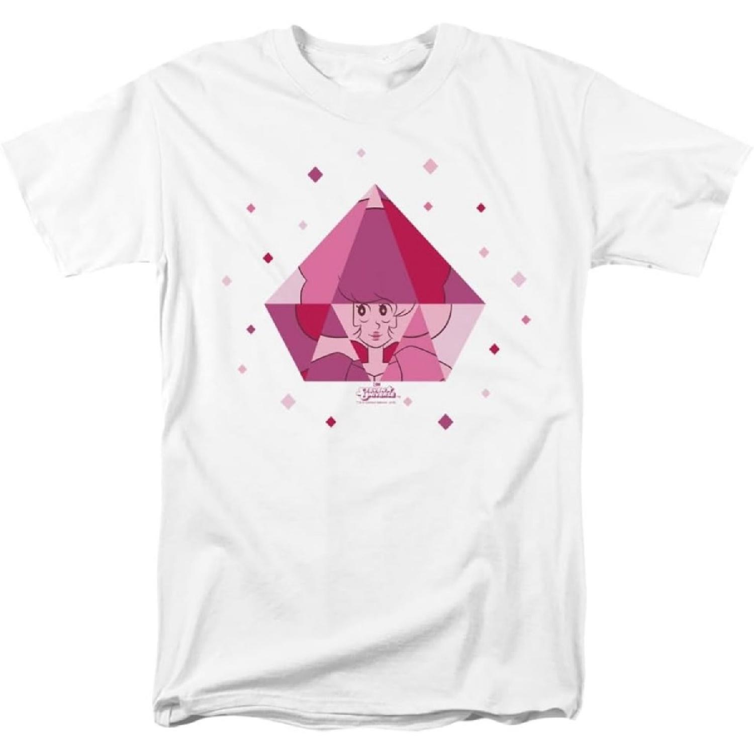 Popfunk Классическая футболка Steven Universe Розовая в Алмазе Унисекс для Взрослых XXXXXL белый