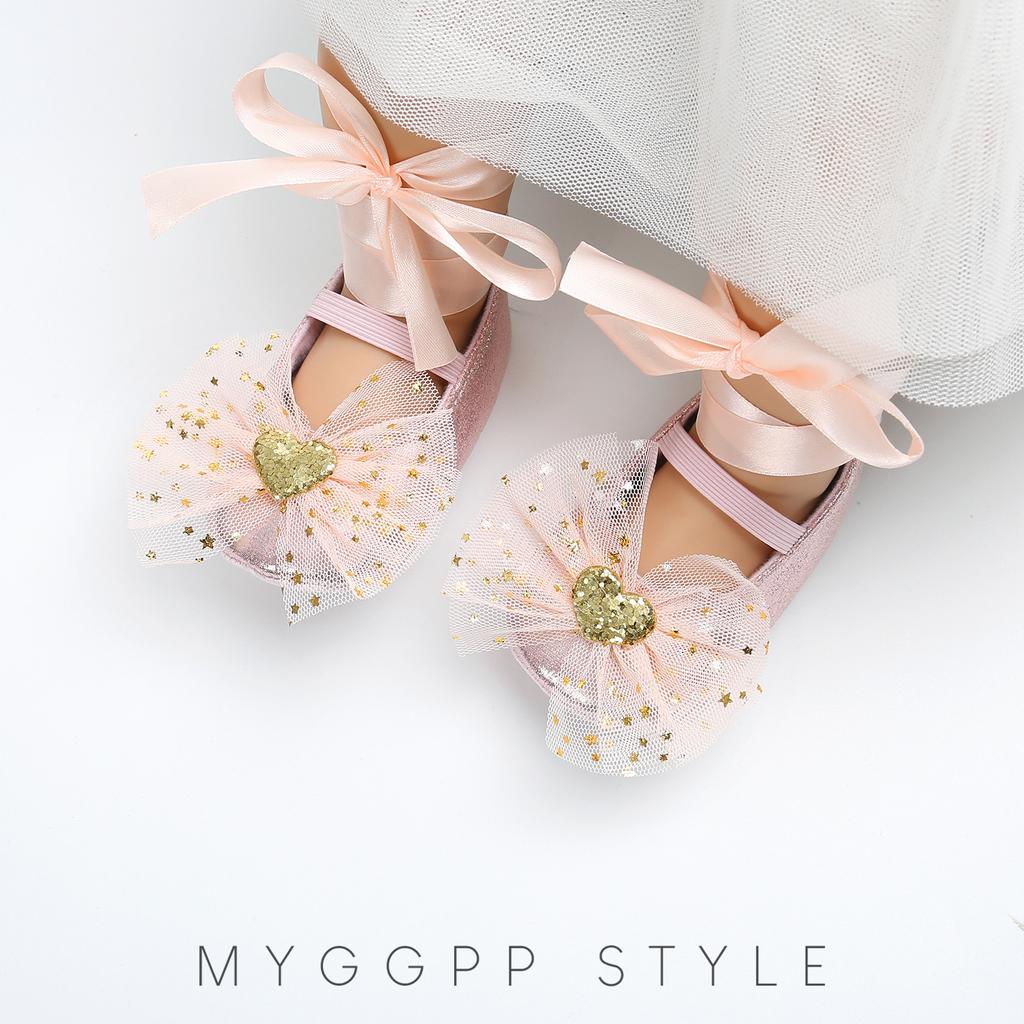 MYGGPP Butterfly Ribbon Princess Shoes Baby Baby Shoes Baby Shoes Small Baby Shoes Baby Shoes