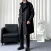 ROMON Men's Business Mid-Length Trench Coat