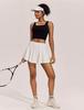 Women's Quick-Dry Pleated Skort: Casual Yoga, Golf, Tennis Skirt