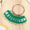 Metal Keychain with Key Ring, Creative Key Board, Anti-Loss Marker and Buckle.