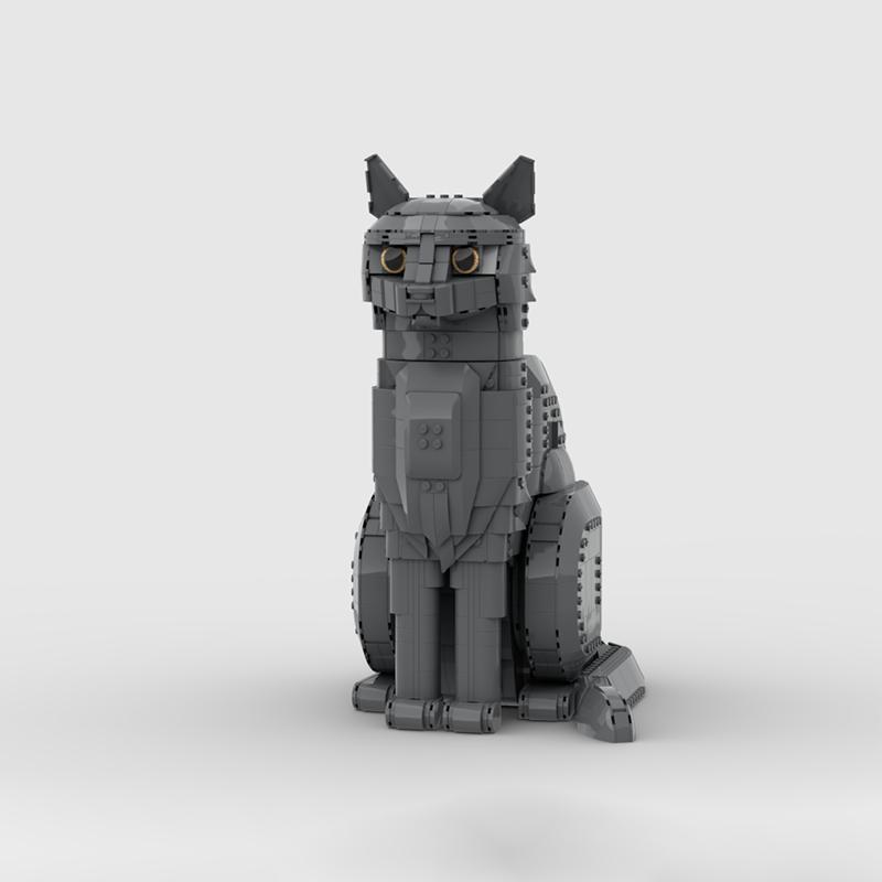 2026 New Ideas Orange Cat Tuxedo Cat Animal Model Building Blocks Assemble Cute Cartoon Bricks Puzzle Toys For Children Gifts