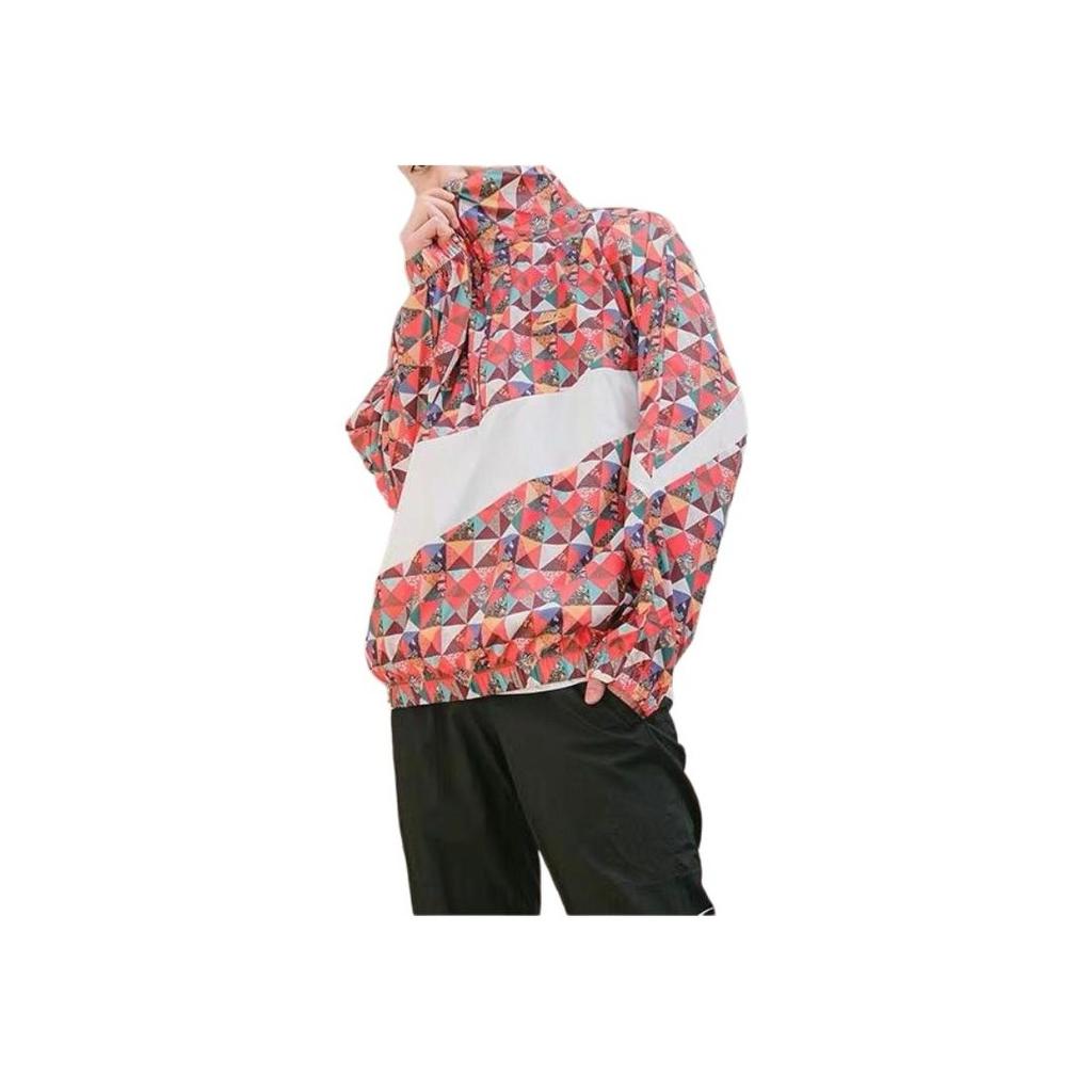 Nike Sportswear Printed Logo Half-Zip Stand Collar Jacket Men Jackets Floral CI7690-100