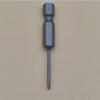 Strong Magnetic S2 Alloy Steel Phillips Screwdriver Bit, 1/4" Single-Head, Extended for Electric/Air Screwdrivers, Model PH012