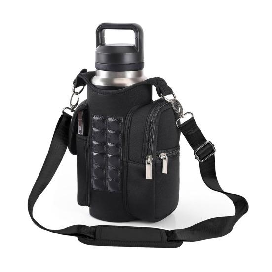 Magnetic Water Bottle Holder Crossbody Bag Waterproof Oxford Kettle Pouch for Gym Outdoor