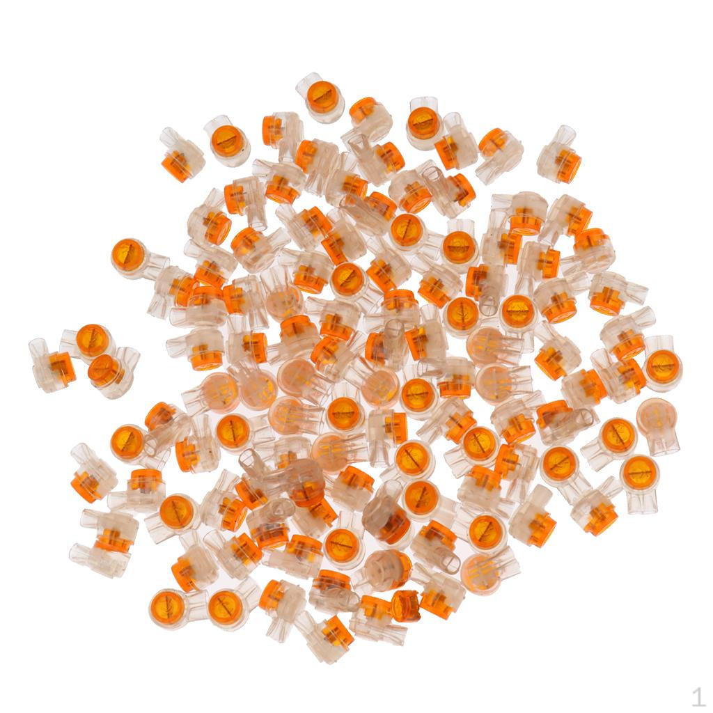 

200x 2 Ways Crimps External Internal Connectors Wire Telephone Network