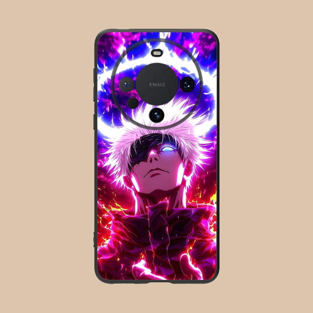 Jujutsu Kaisen Colored Mobile Phone Case for Huawei Mate 60 50 40 30 20 10 Pro Plus Lite E 5G Black Cover Luxury Smartphone