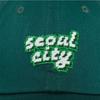 LOLONG SEOUL CITY NEEDLEPOINT HAT - GREEN