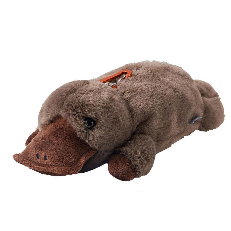 Cute Plush Pencil Case With Large Capacity For Kids Animal Toy Storage