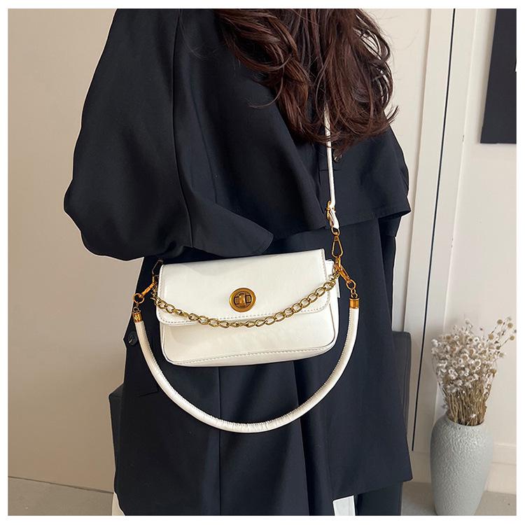 Chic Retro Small Square Shoulder Bag for Women - Stylish 2025 Spring Fashion Crossbody for Commuting