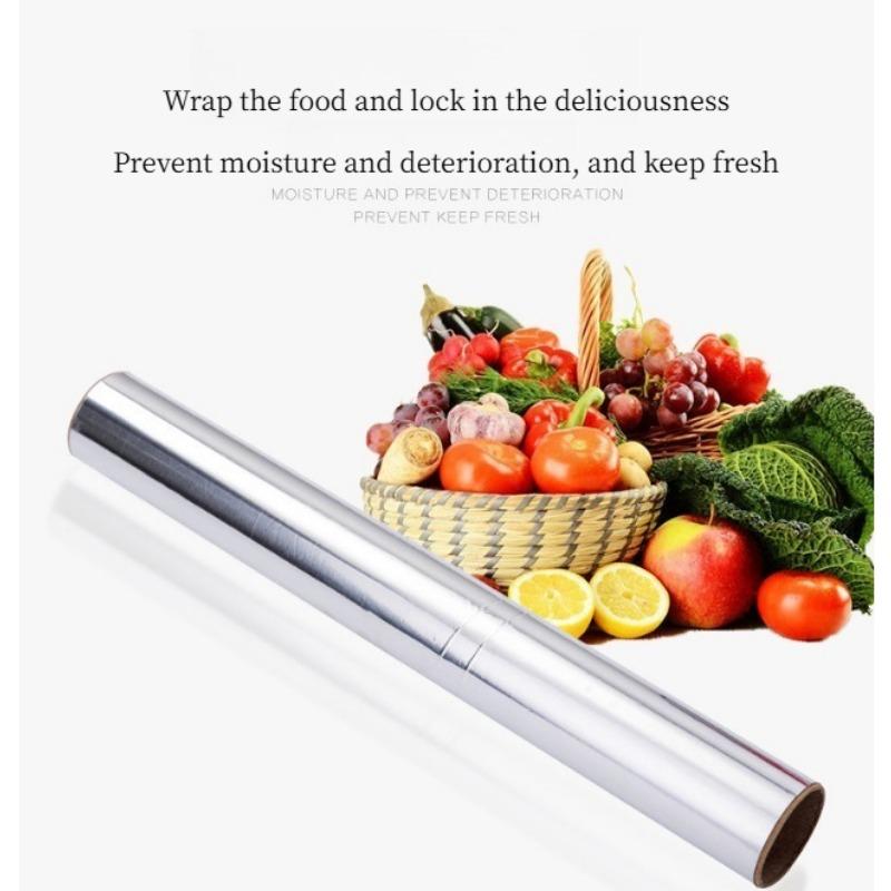 1Roll Barbecue Tinfoil Oven Paper Restaurant Thickened Aluminum Foil 5 Meters Barbecue Paper Roast Sweet Potato Barbecue Baking Greaseproof Paper