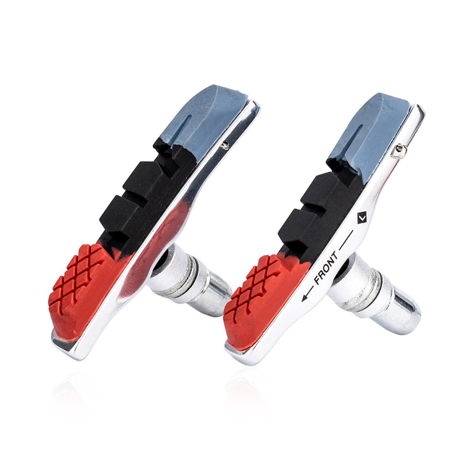 

Efficient Road Bike Brake Pads for Cyclists Set of 2 Quick and Safe Braking Sound-Absorbing Holes Brakes Reduce Noise