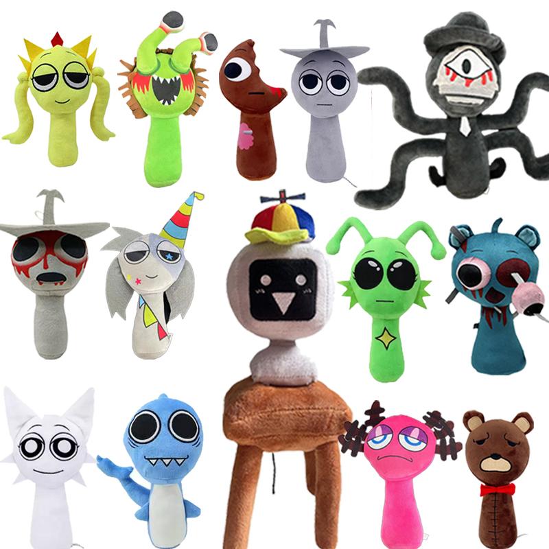 *New Sprunki Plush Toys Game Plush Sprunki  Plush Doll Sprunki Game Cartoon Kid Birthday Gifts Stuffed Dolls Christmas Gift