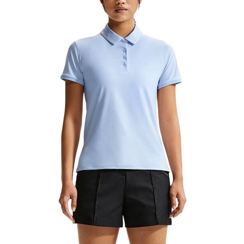 

Nike Solid Color Casual Short Sleeve Polo Shirt Women tops FQ1575-407 M