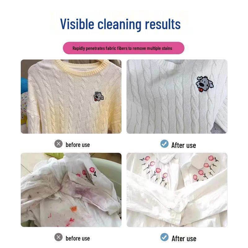 Powerful Collar & Cuff Stain Remover - Eliminates Yellowing & Sweat Stains, Whitens Shirts
