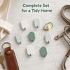 8 PCS Easy Install Adhesive Hook Iron Robe Hook Simple Coat Hook  Home Supply