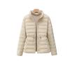 Autumn and Winter Women's Light Down Jacket Short Stand-up Collar Slim and Thin Simple Commuter Warm Jacket Tide
