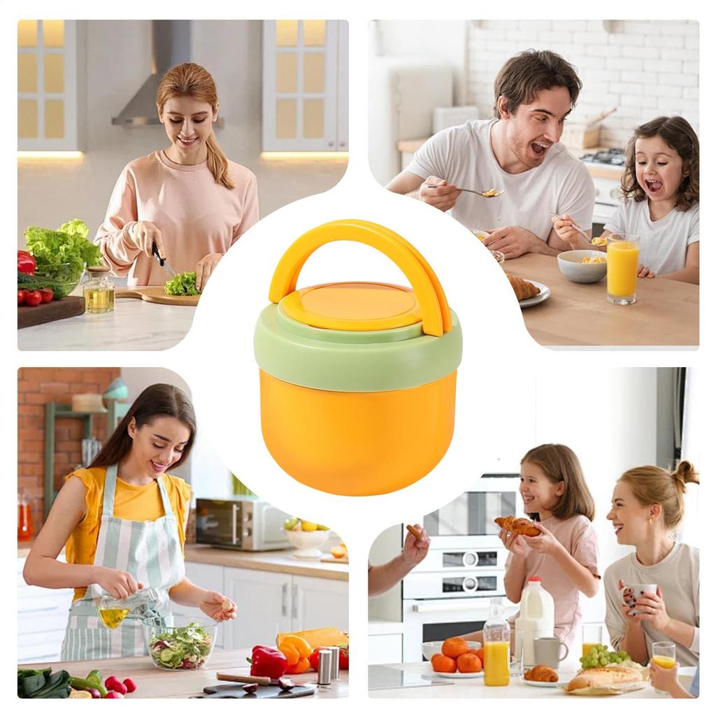 Thermal Bowls For Hot Food Microwavable Leak Proof Vacuum Jar Insulated Hot Food Lunch Container For Business Office Picnic