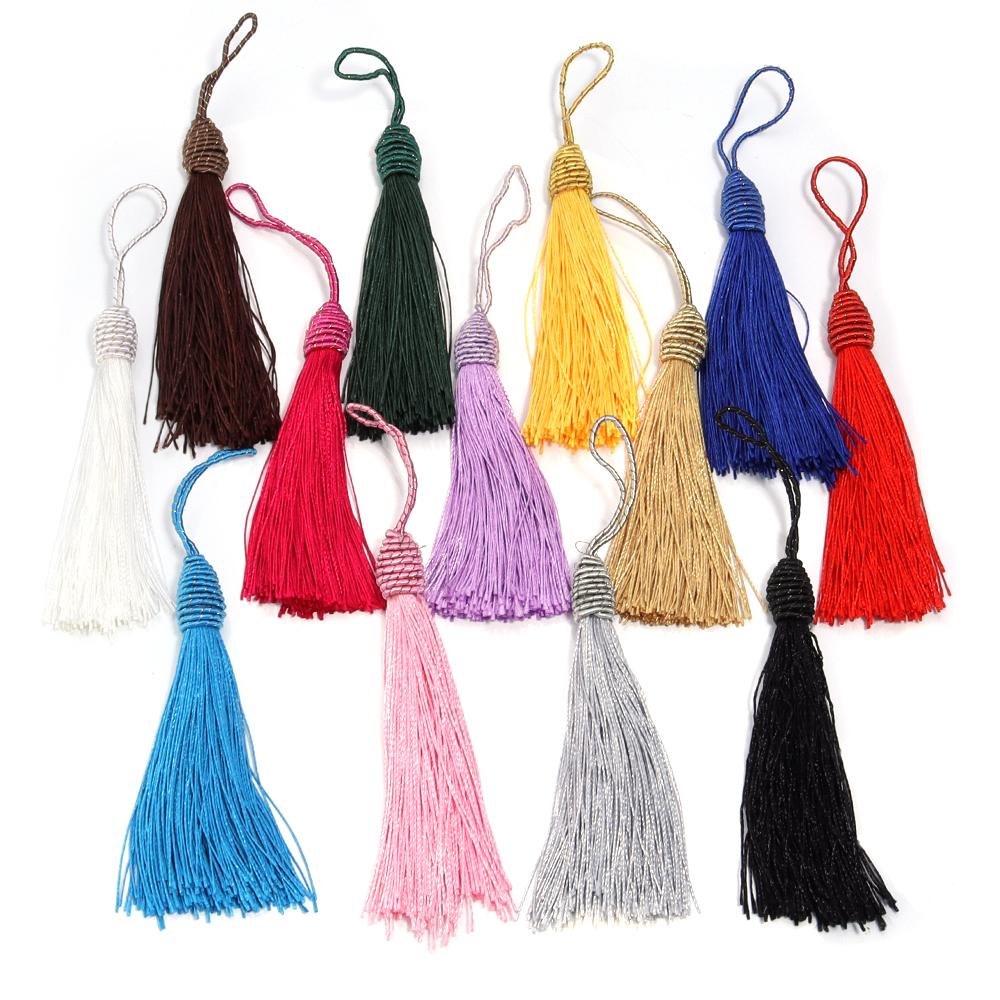 10pcs 15cm Polyester Tassels Pineapple Head Hanging Rope Bookmark Tassel Fringe For DIY Key Chain Earring Clothing Accessories