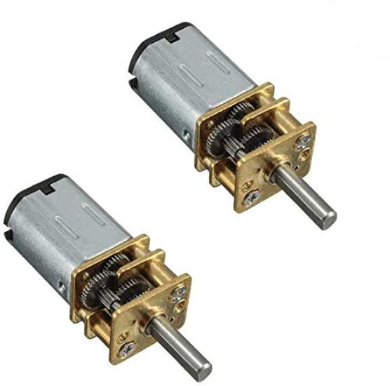 WINGONEER 2pcs DC 9V 105RPM 3mm Shaft Mini Metal Gear Wheel Gear Motor GA12-N20