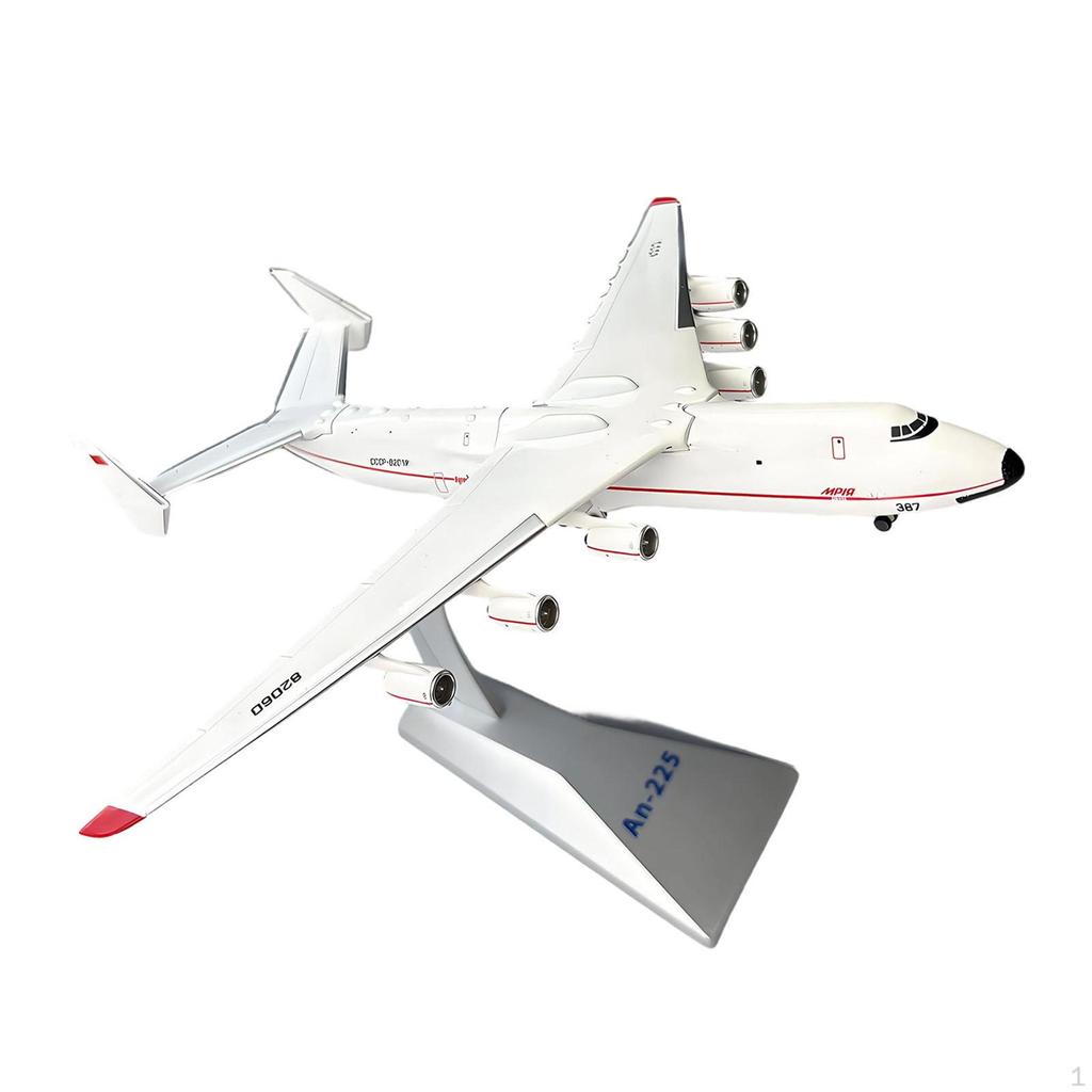 1:400 Scale AN225 Transport Aircraft Model Desktop Decoration for Bookshelf Ukraine